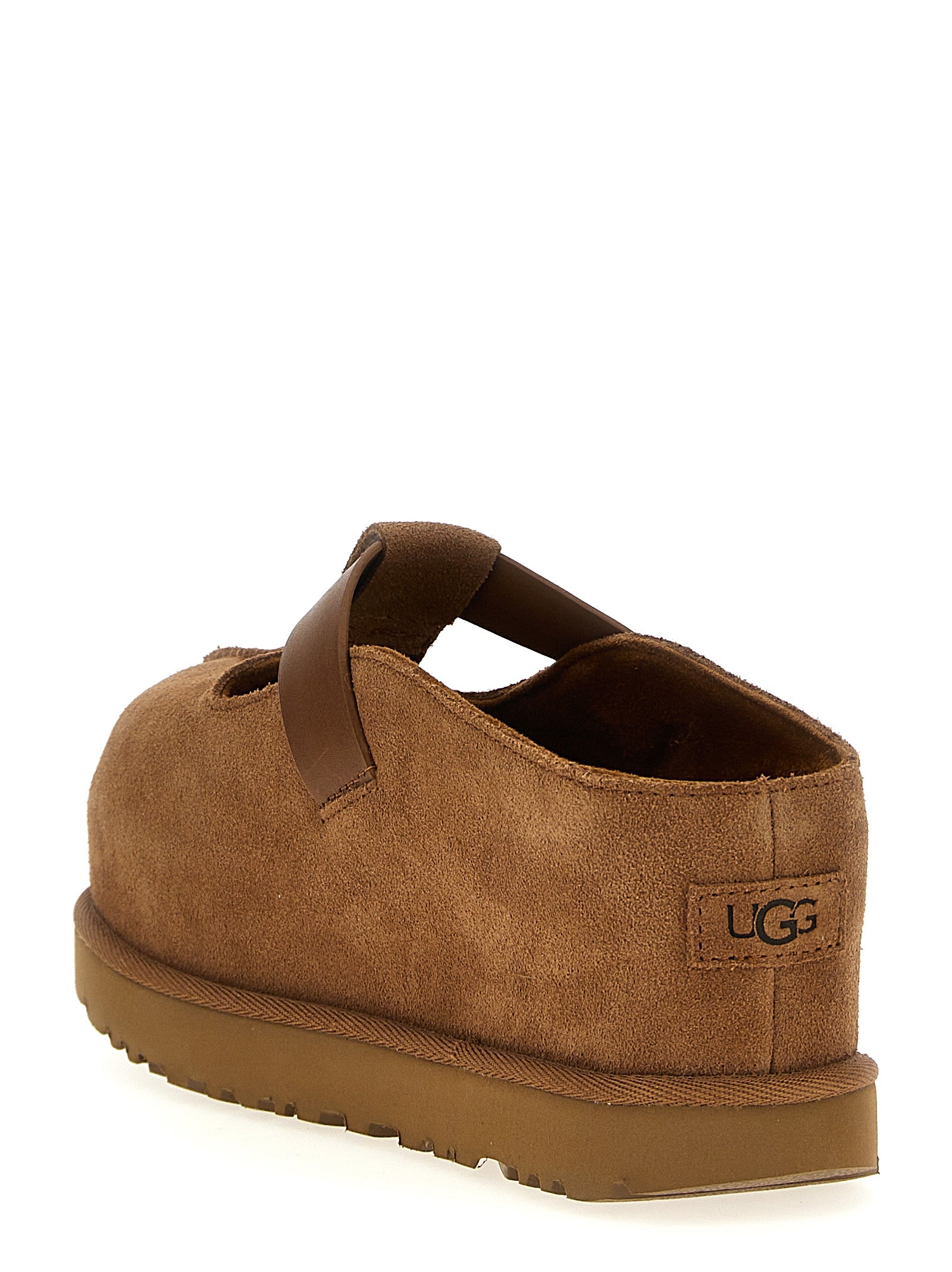 Goldenstar Hi Sabots Brown Calfskin Leather (bos Taurus) Flat Shoes