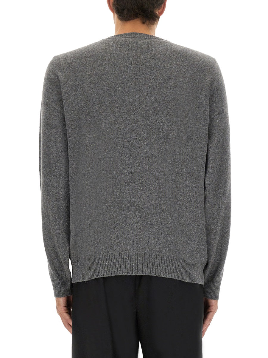 Wool And Cashmere Pullover Grey Jumpers