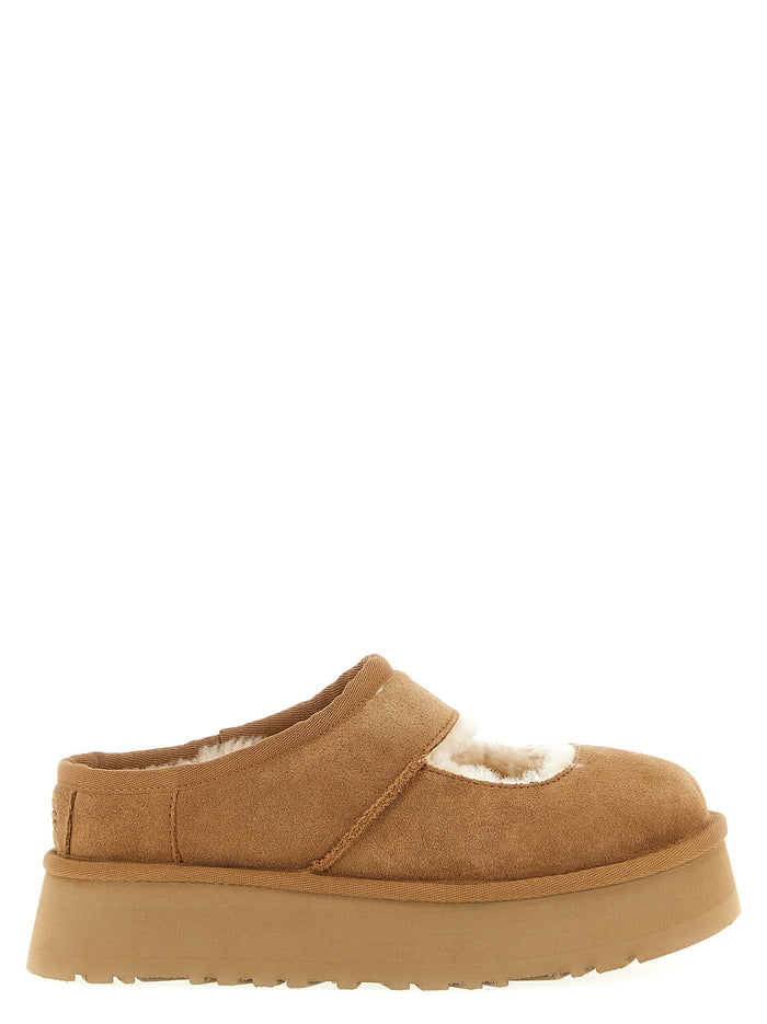 Bea Mary Jane sabots Brown Calfskin Leather (bos Taurus) Flat Shoes
