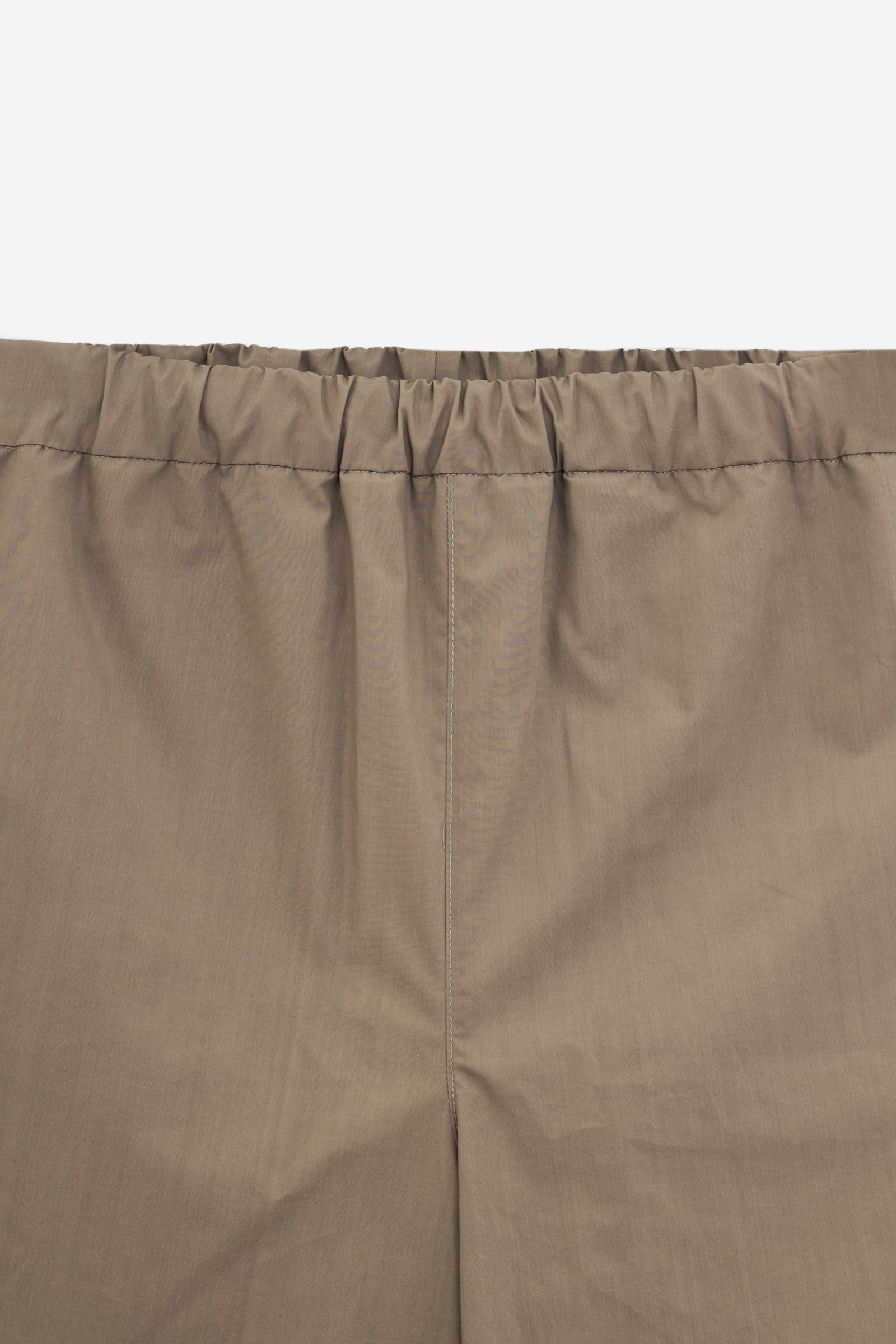POPELINE WAXED Shorts Khaki Cotton Abbigliamento