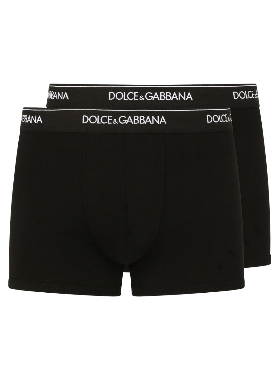 Boxer Shorts Two-Pack Black Cotton Underwear