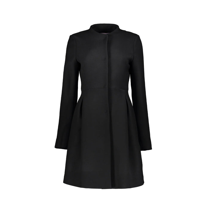 Herno Wool Coat Black Virgin