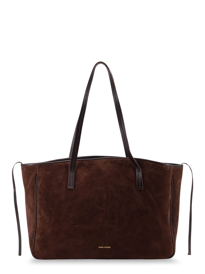 Manu Atelier Bags Deep Brown & Bitter Suede