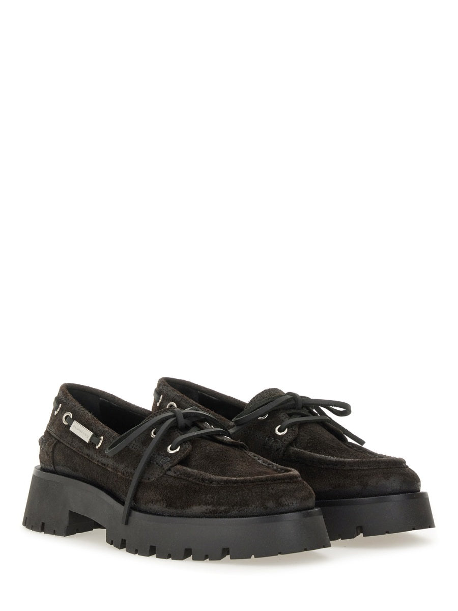 Brown Leather Moccasin Loafers