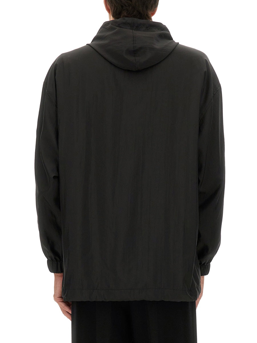 Windbreaker Jacket Black Polyester