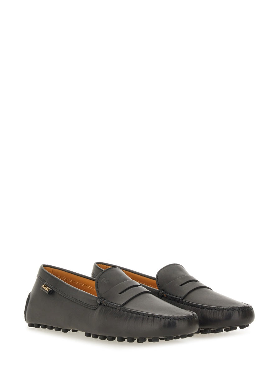 Leather Gommino Loafer Black Loafers