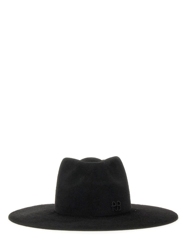 Hat With Logo Black Felt
