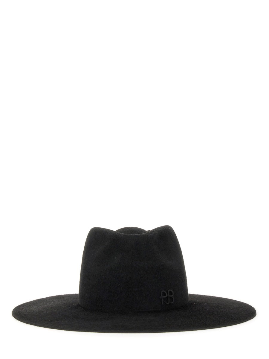 Hat With Logo Black Felt