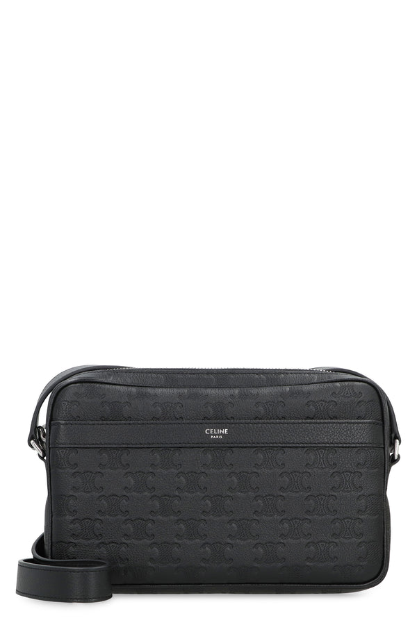Calf Leather Messenger Bag Black Calfskin