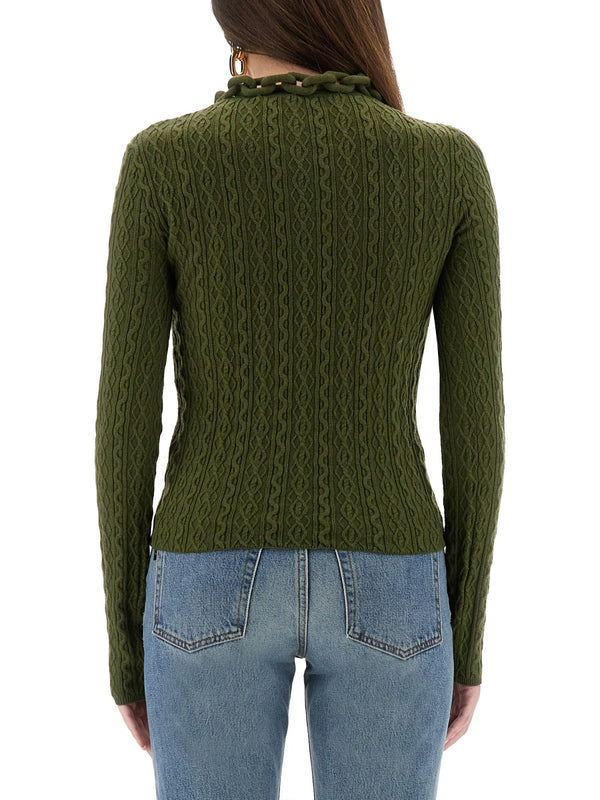 Wool Jersey Jumper Green Capra Hircus Jumpers