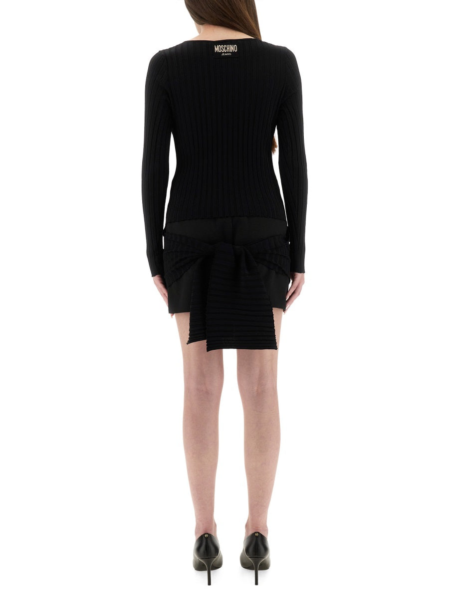 Slim Fit Shirt Black Viscose Jumpers
