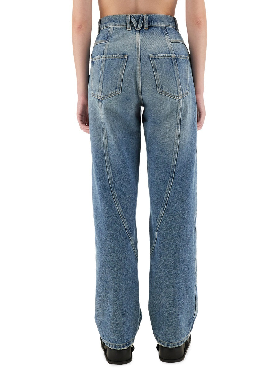 Wide Leg Jeans Denim Cotton Trousers