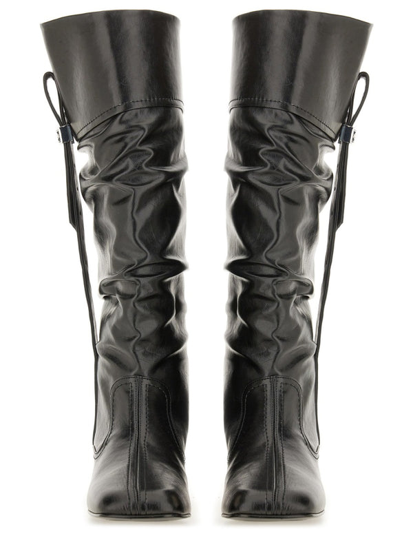 Slouchy Boot Butterfly Black