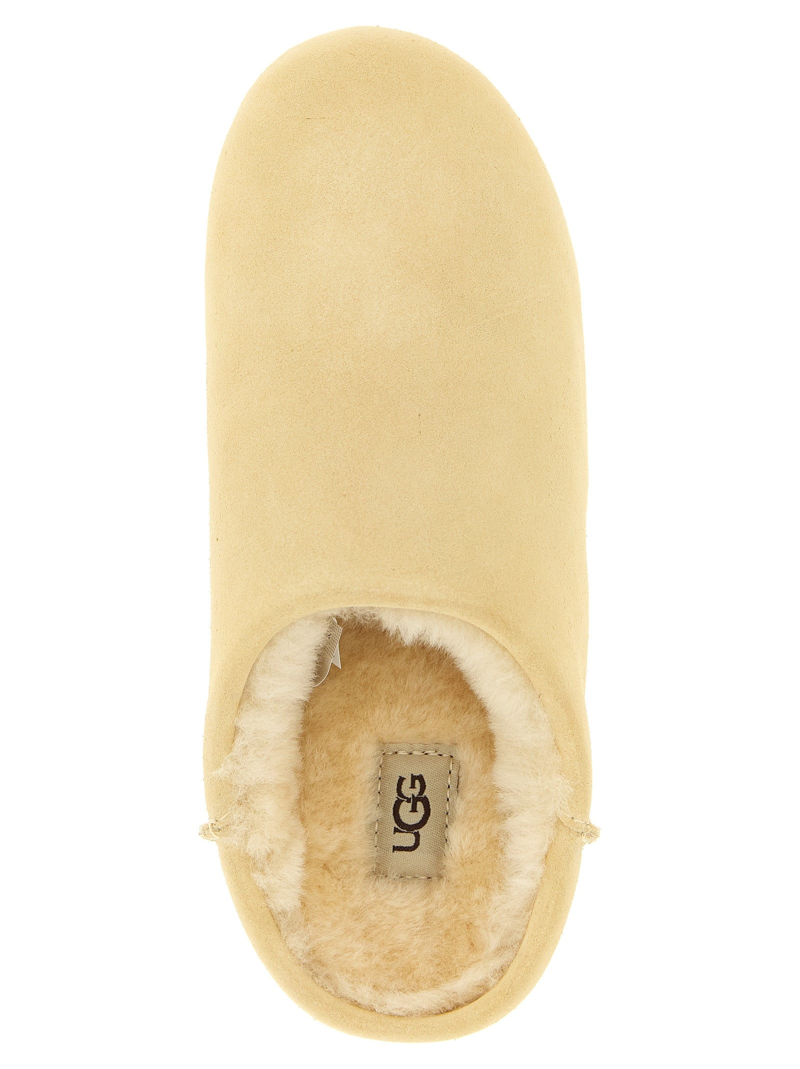 Elea slip-on Beige Leather Flat Shoes
