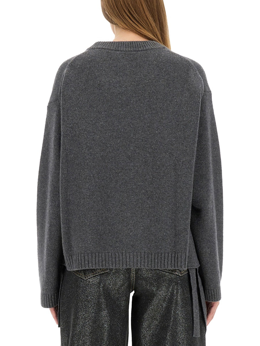 Oversize Shirt Grey Recycled Wool Jumpers