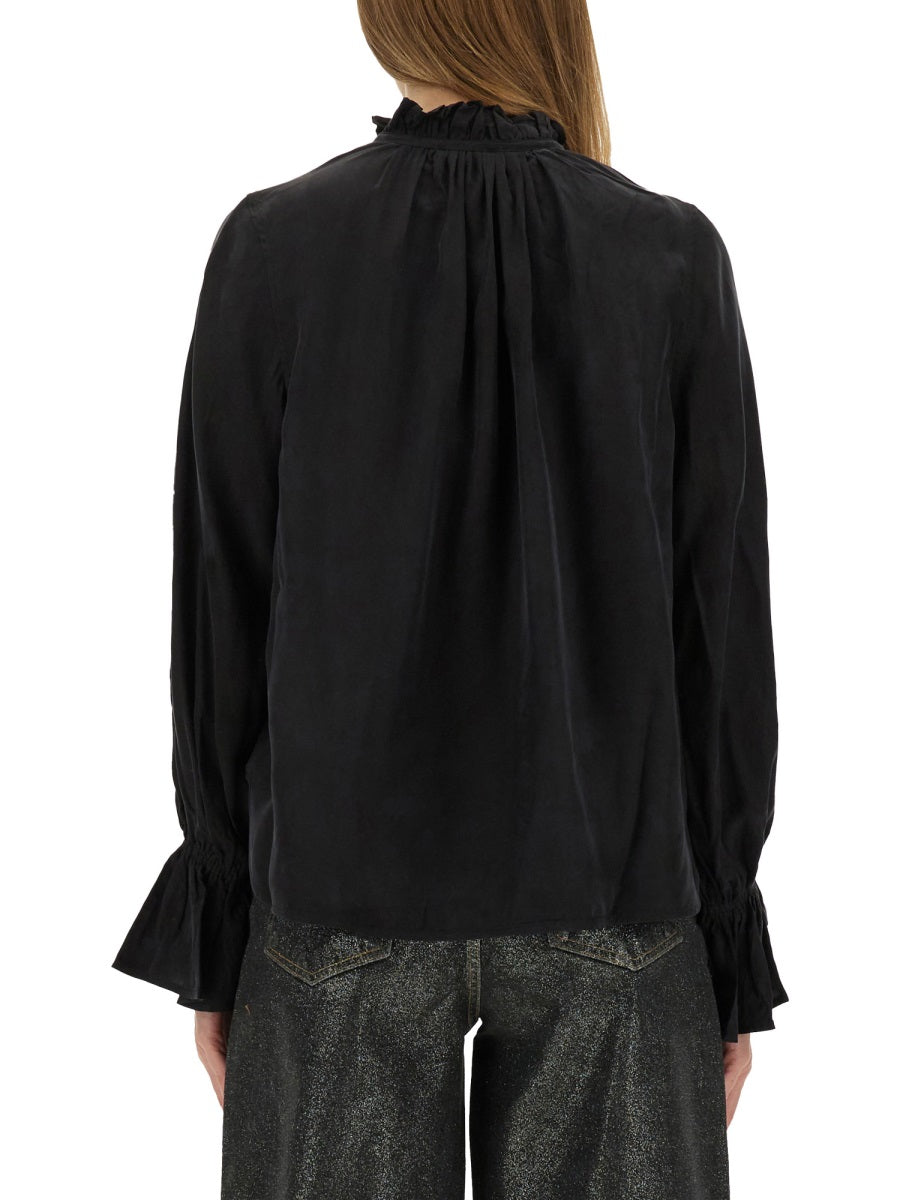 Fluid Cupro Shirt Black
