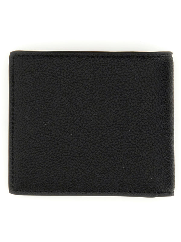 Bi-Fold Wallet Black Leather & Purses
