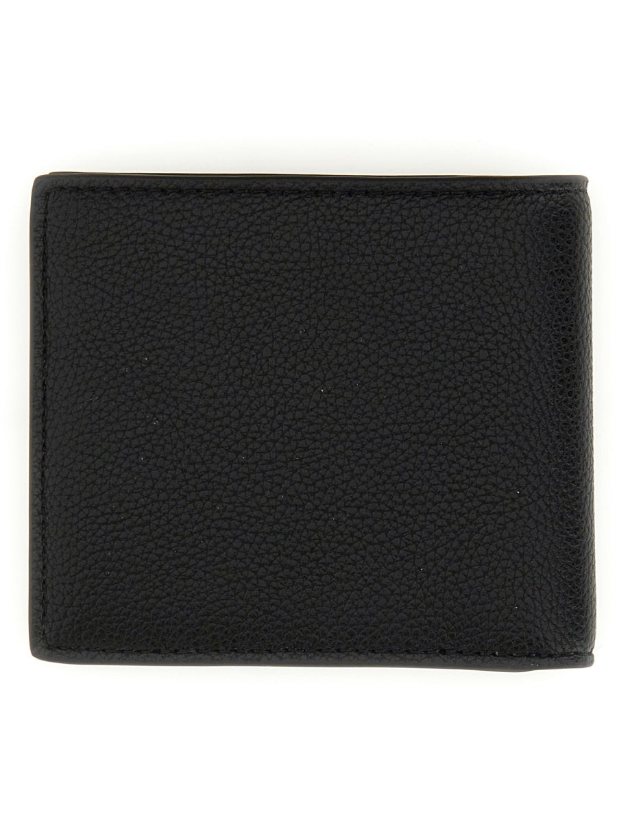 Bi-Fold Wallet Black Leather & Purses