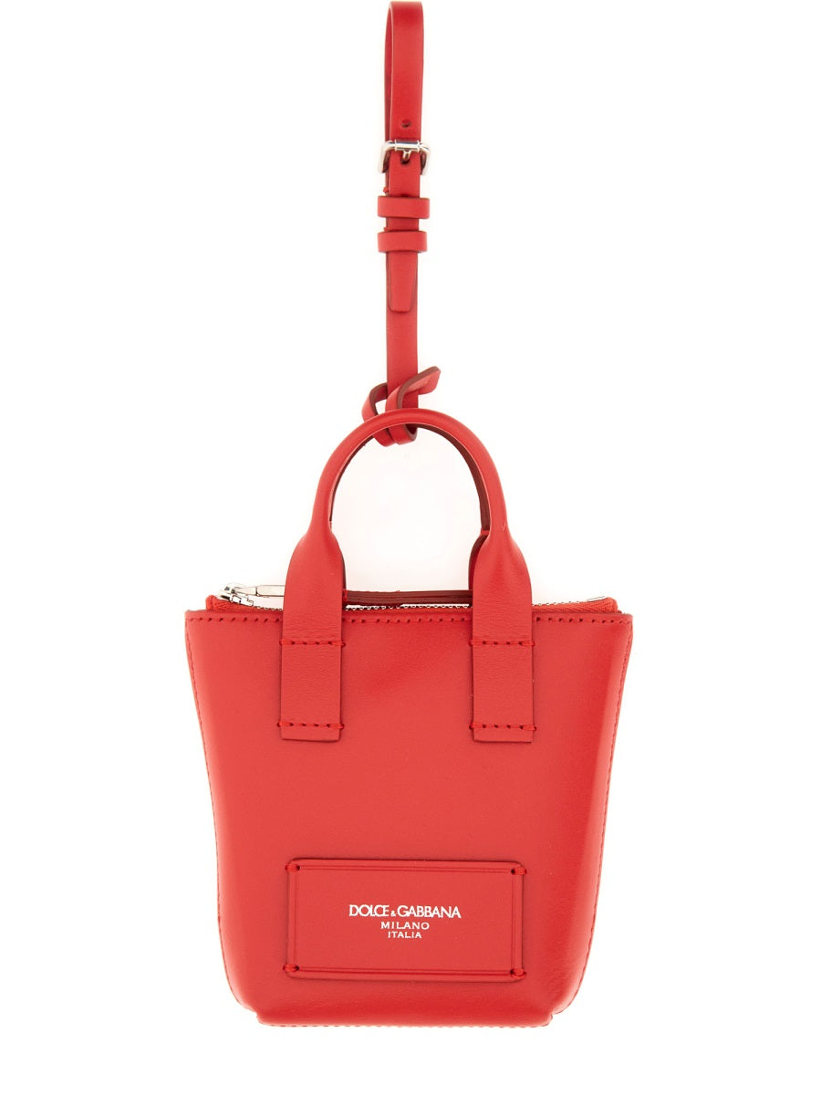 Minibag Charm Red Leather Bag Accessories