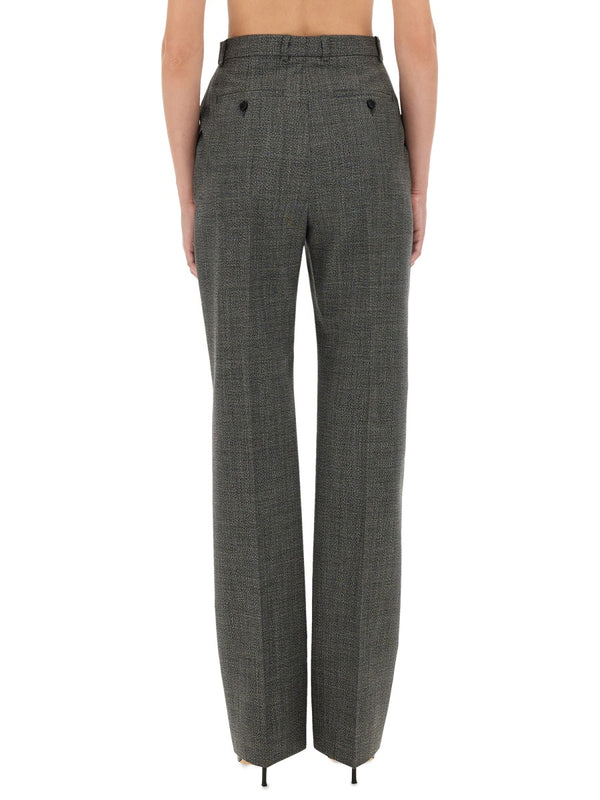 Wool Pants Grey Trousers