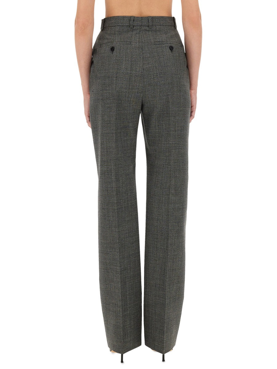 Wool Pants Grey Trousers