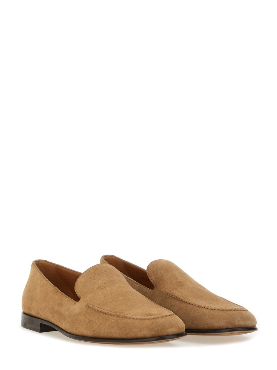 Crust Slipper Beige Calf Leather Loafers