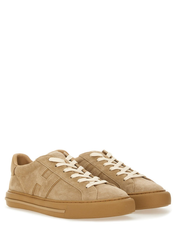 Sneaker H691 Beige Leather Trainers