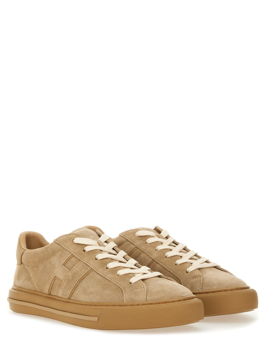 Sneaker H691 Beige Leather Trainers