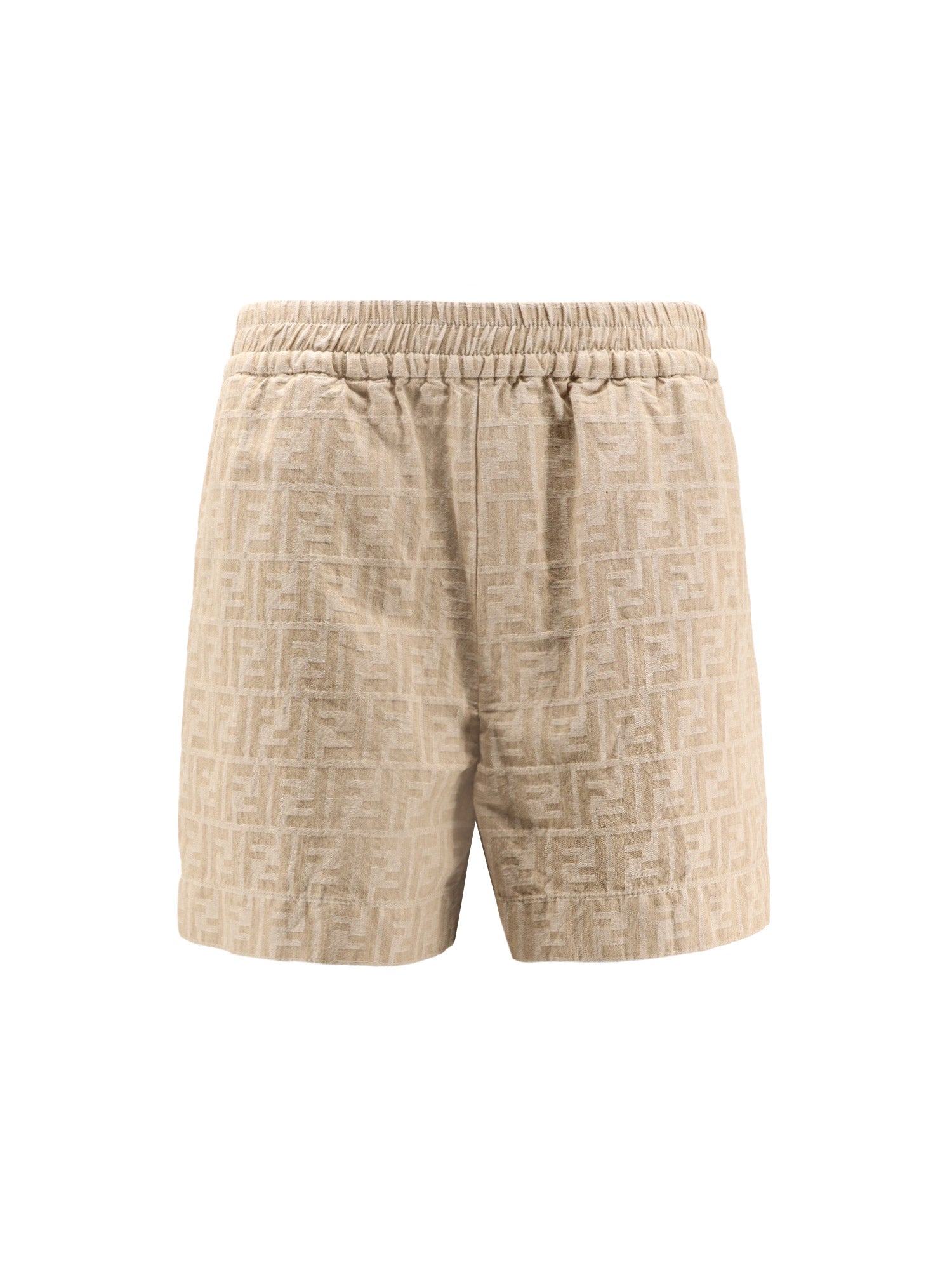 Fendi Shorts Raffia-25 Cotone Lino