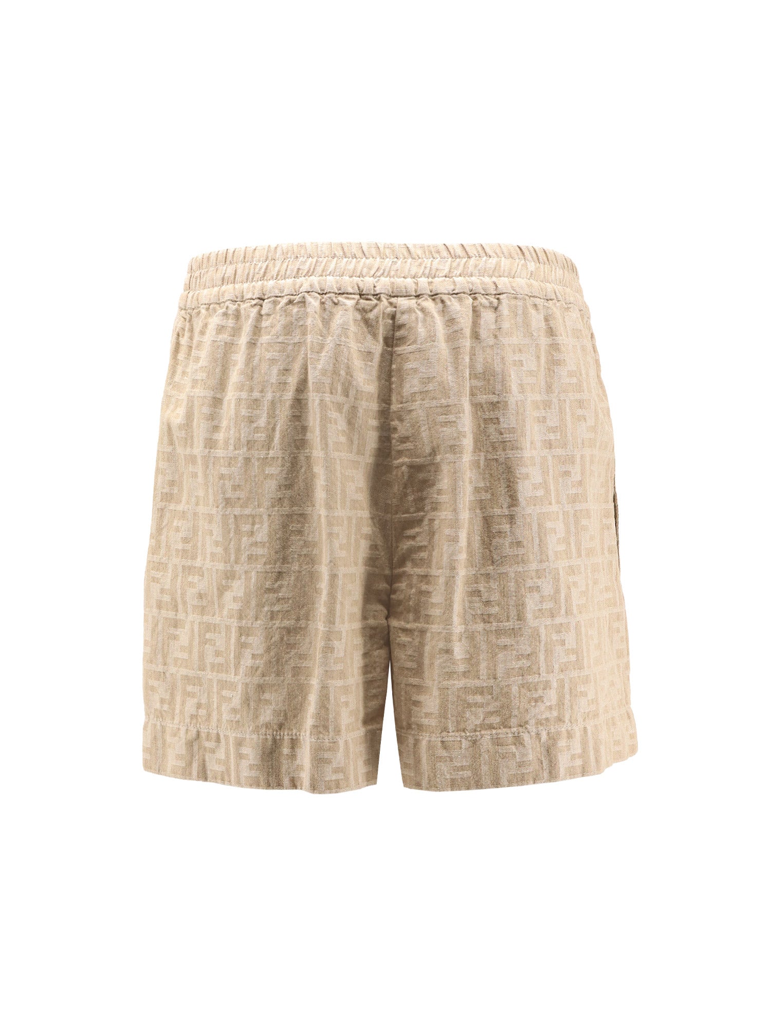 Fendi Shorts Raffia-25 Cotone Lino