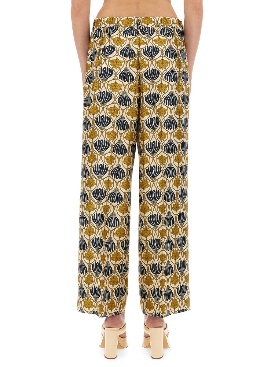 Silk Pants Timec Multicolour Trousers