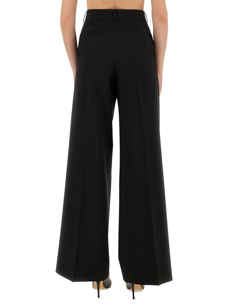 Pants Black Virgin Wool Trousers