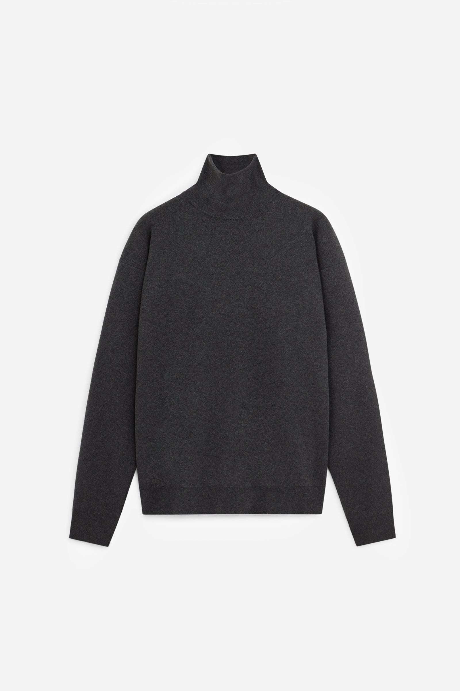 HIGH NECK SWEATER Knitwear Anthracite Wool Abbigliamento