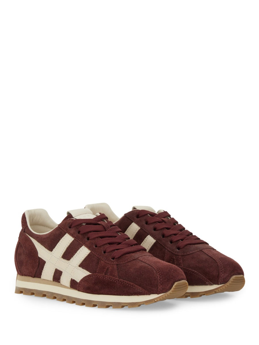 Sneakers 86er Burgundy Leather Trainers