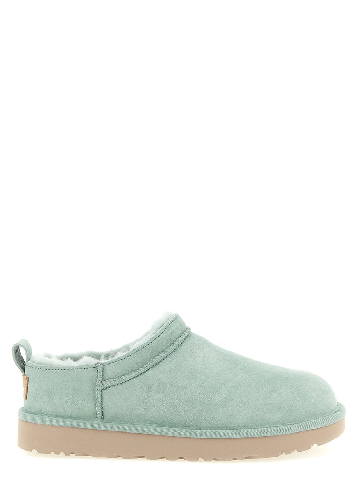 Classic Micro ankle boots Green Leather Boots
