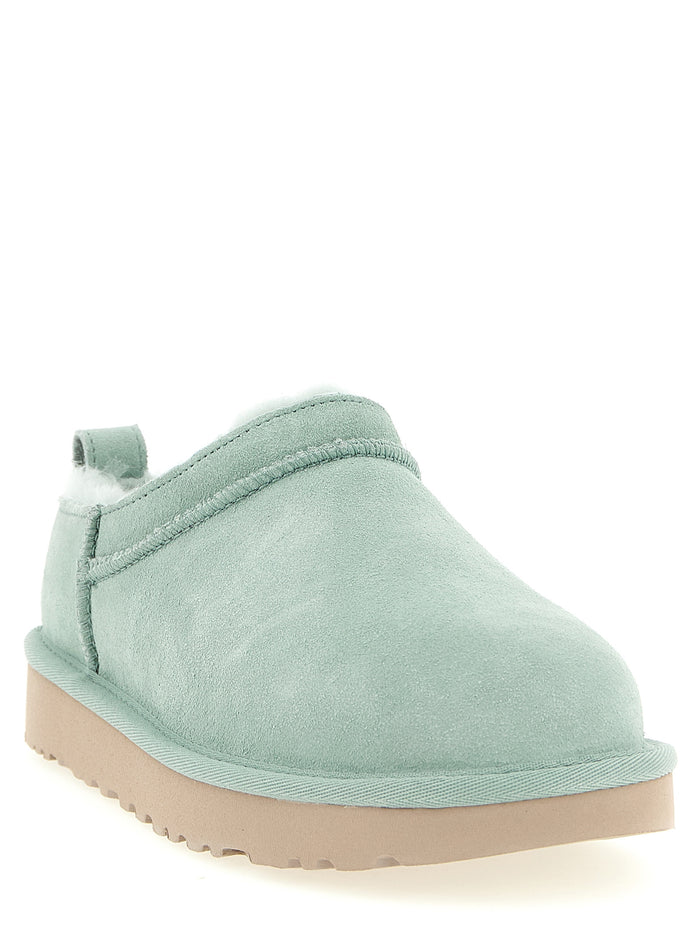 Classic Micro ankle boots Green Leather Boots