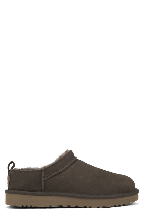 Slip-On Mini Shoes Dense Smoke Leather Slippers
