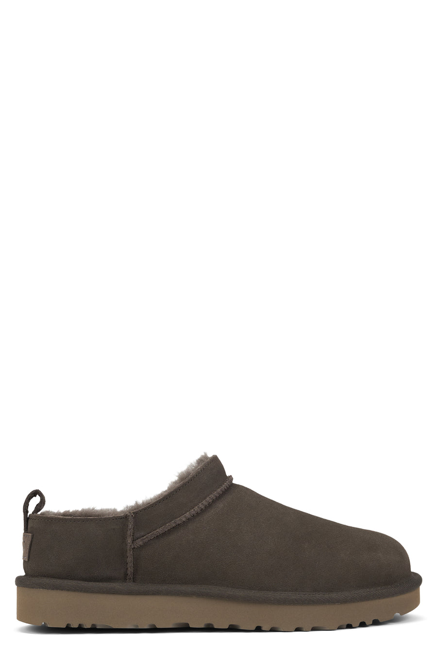 Slip-On Mini Shoes Dense Smoke Leather Slippers