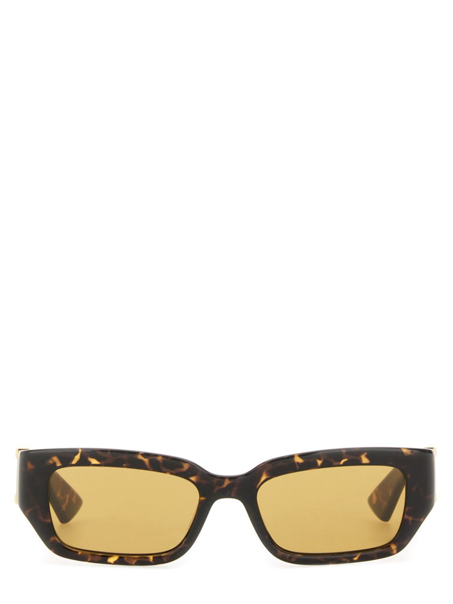 Rectangular Sunglasses Dash Brown Polyamide