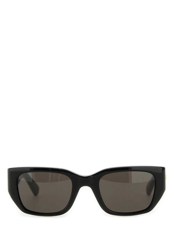 Sunglasses Braided Square Black Acetate