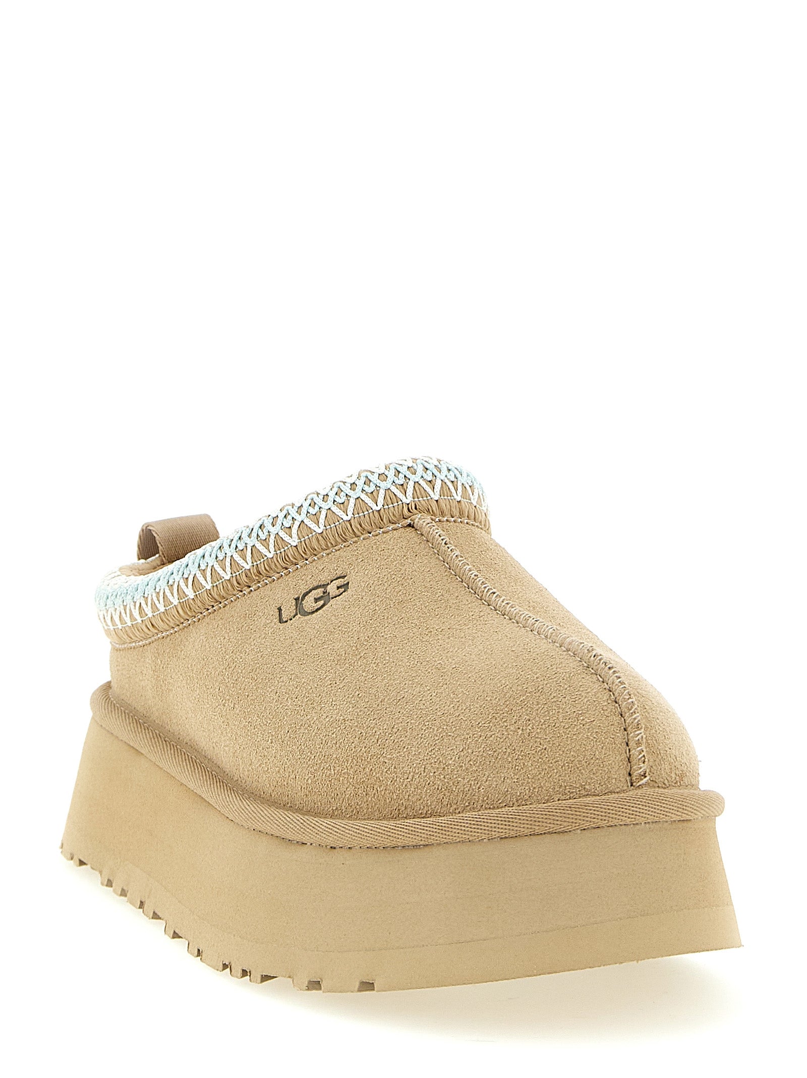 Tazz II sabots Beige Leather Flat Shoes
