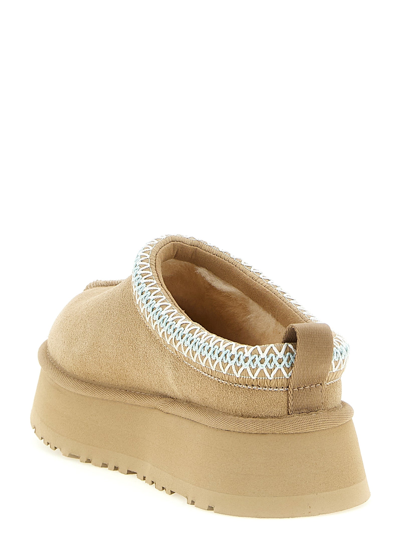 Tazz II sabots Beige Leather Flat Shoes