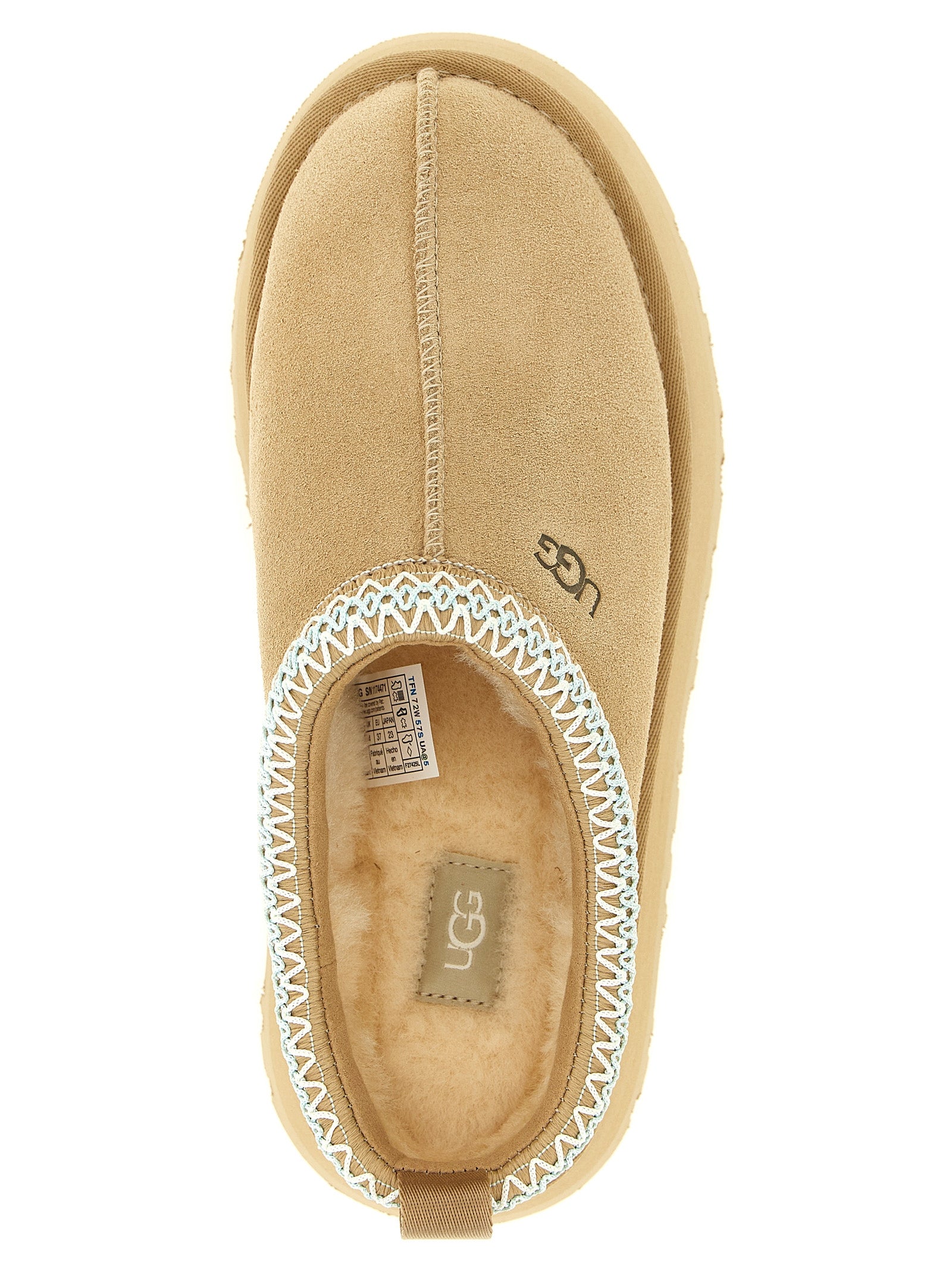 Tazz II sabots Beige Leather Flat Shoes