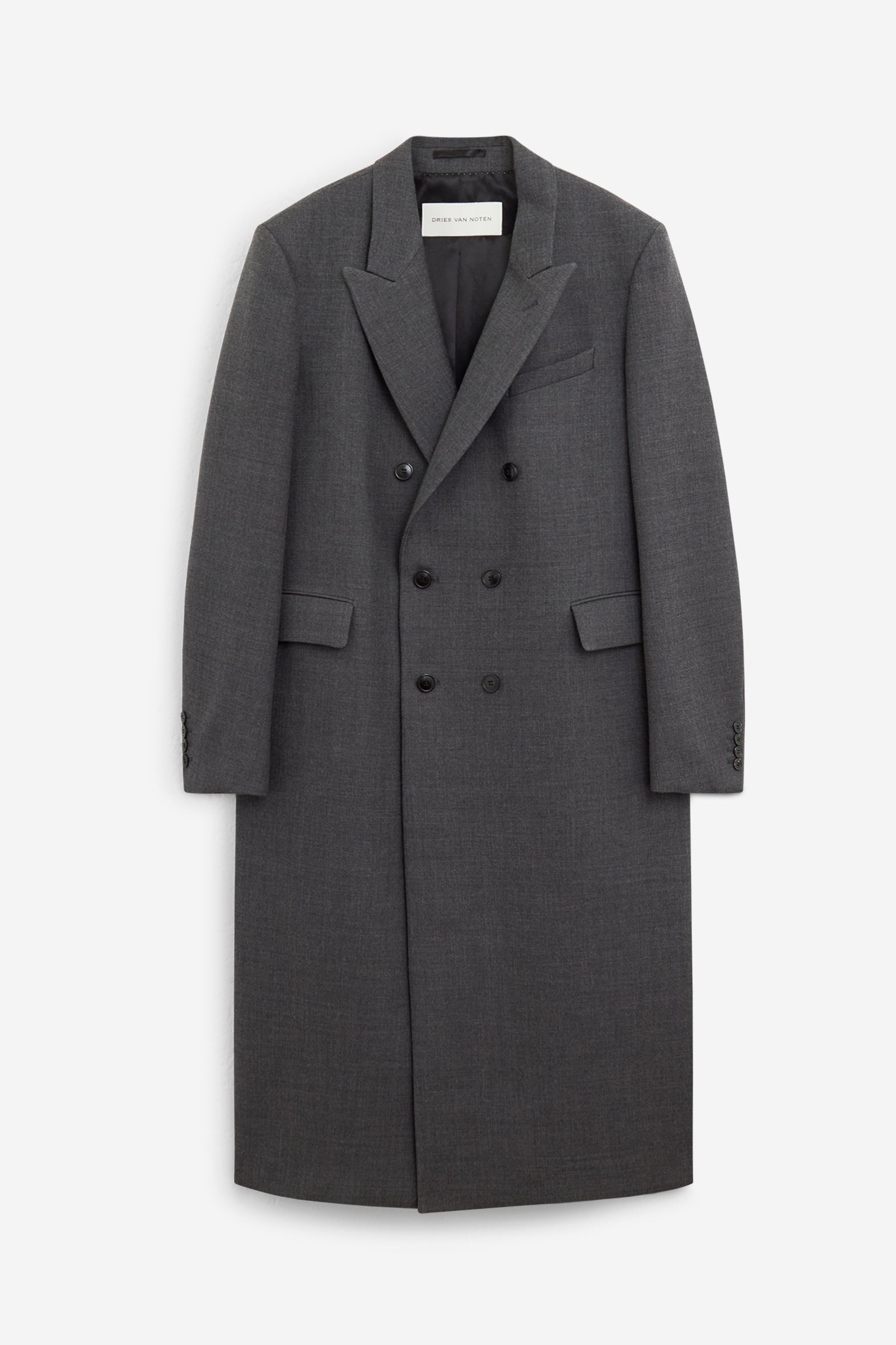 RODGERS Coat Anthracite Wool Abbigliamento
