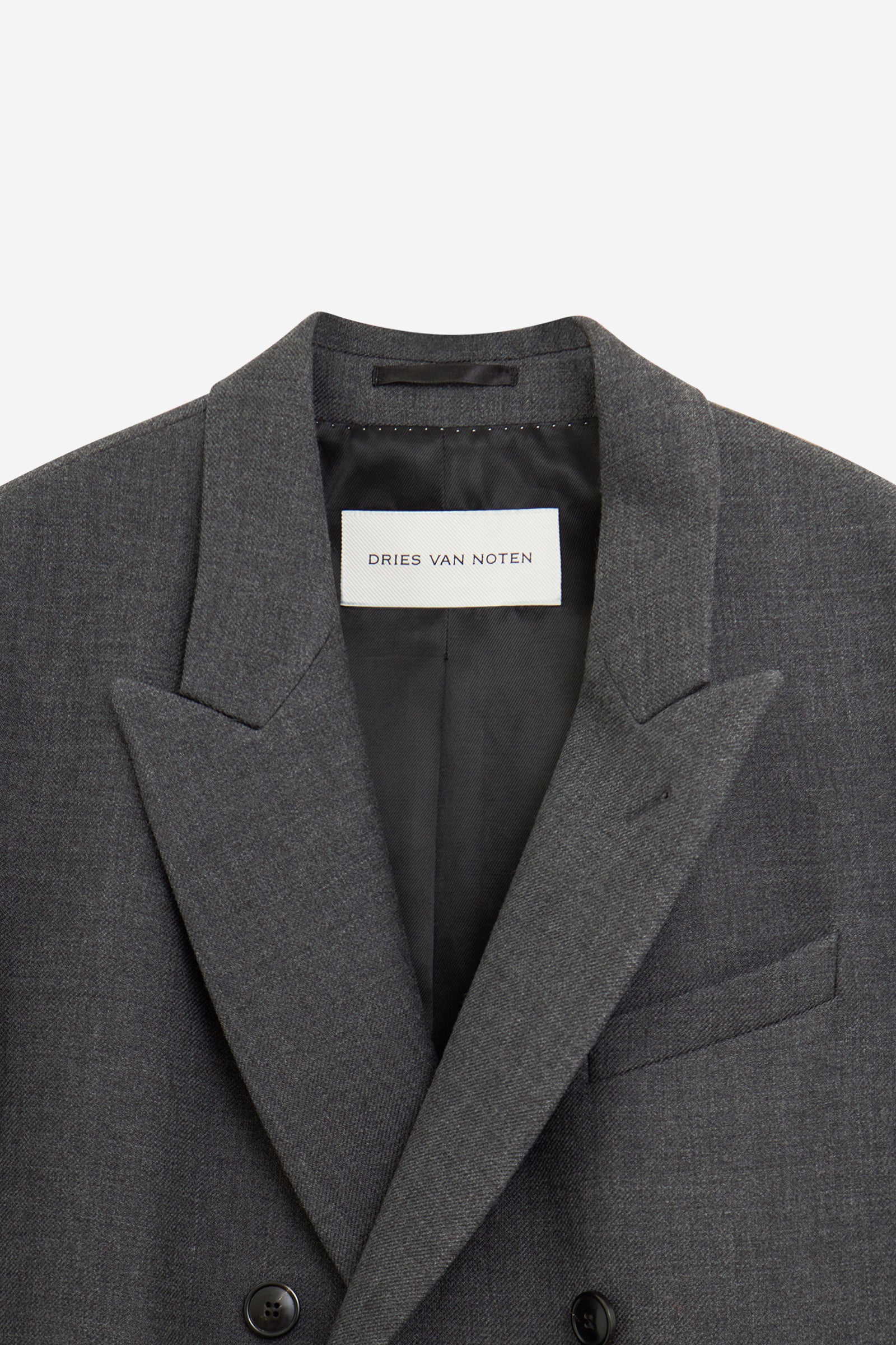 RODGERS Coat Anthracite Wool Abbigliamento