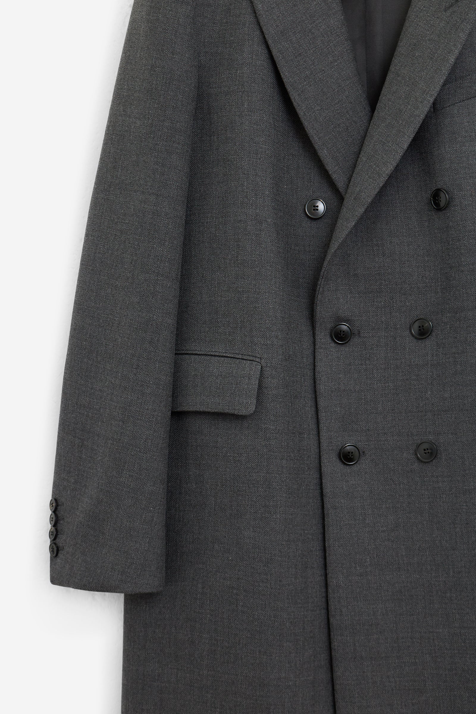 RODGERS Coat Anthracite Wool Abbigliamento
