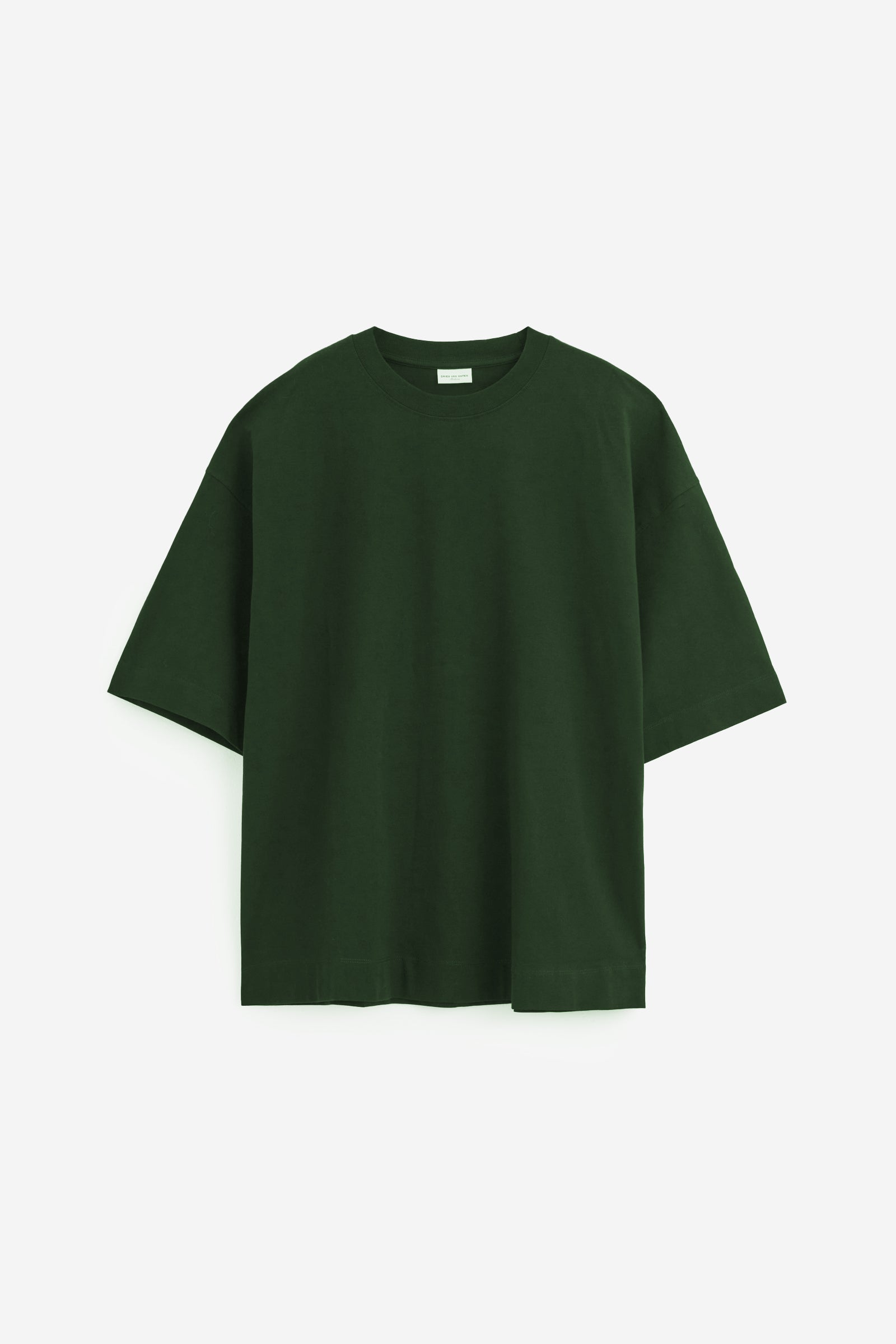 HEN T-Shirt Green Cotton Abbigliamento