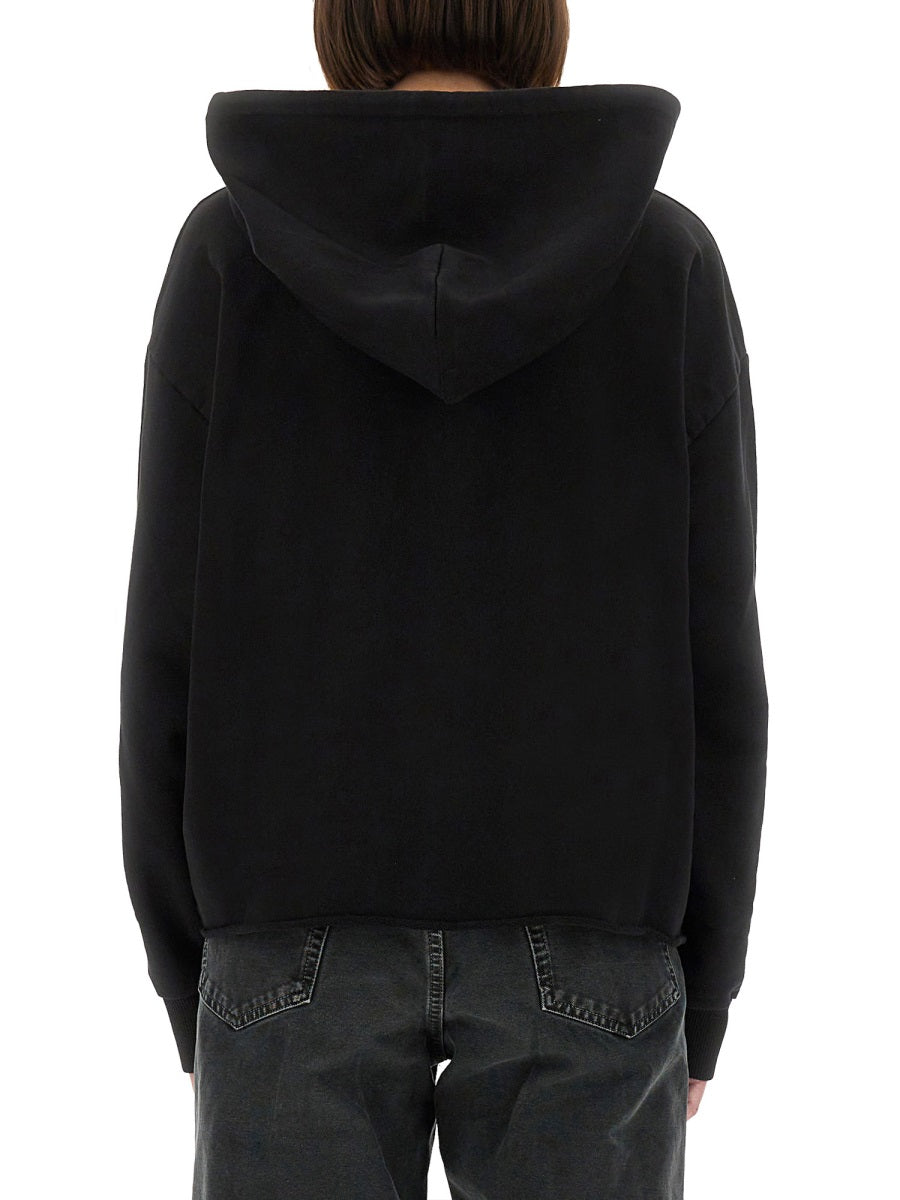 Cotton Hoodie Black Sweatshirts
