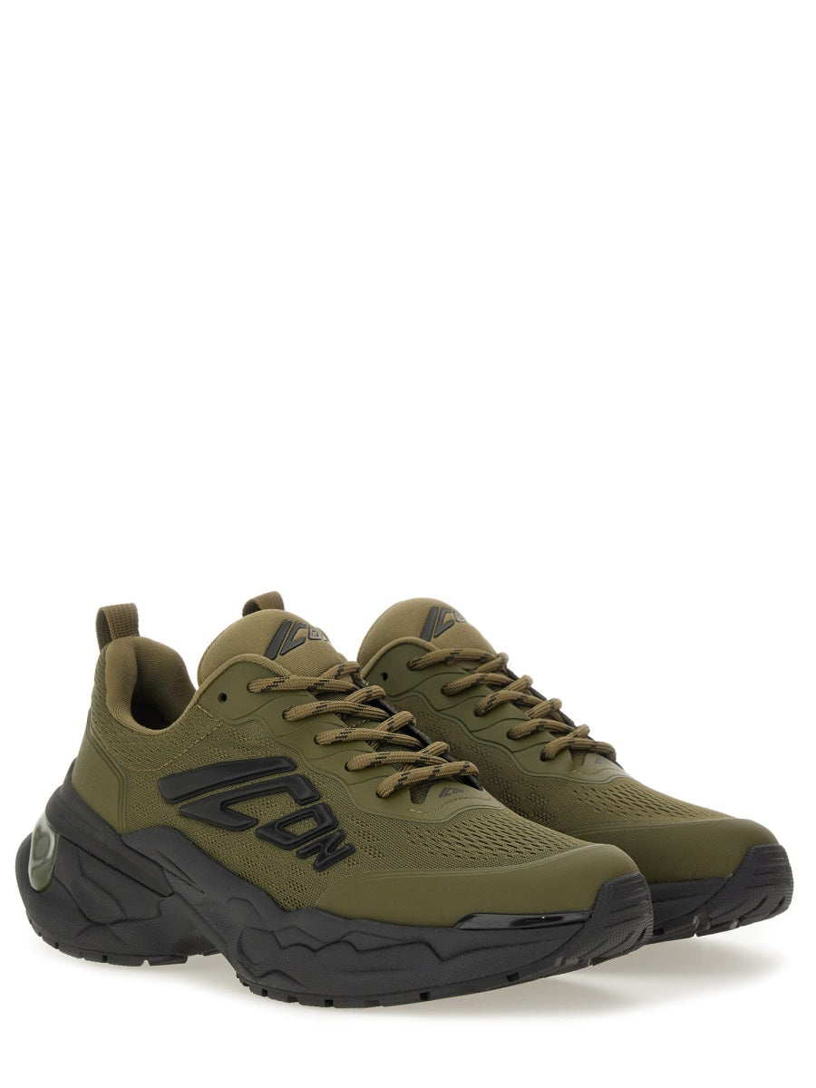 Faster Sneaker Green Polyester Trainers