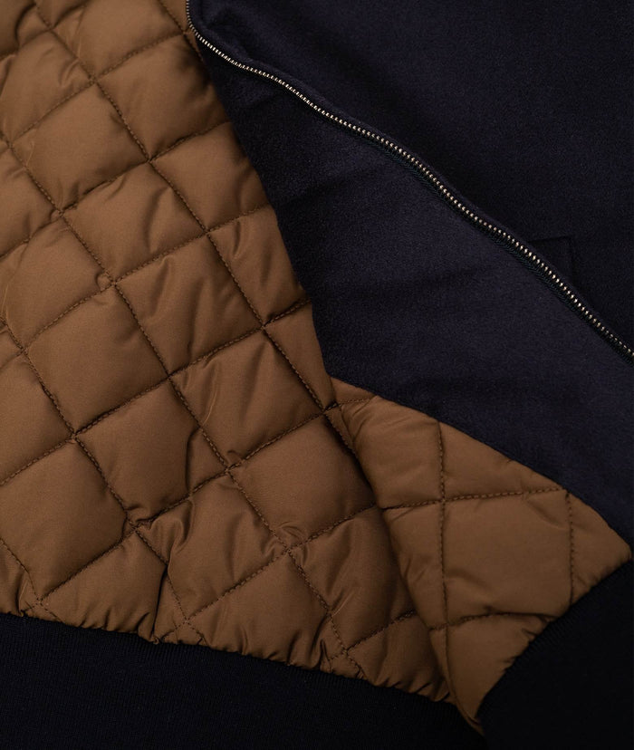 Cashmere Bomber Vosgi Blue Sportwear Blouson
